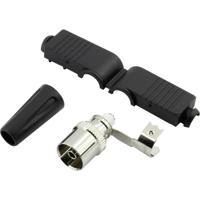 Conrad Components 1372221 Coax-koppeling, haaks Met anti-kniktule Aansluitingen: Coax-bus IEC 1 stuk(s) - thumbnail
