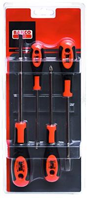 Bahco Schroevendraaierset | rubber greep | gleuf | Phillips - 4-delig - 602-4-LA Bahco Schroevendraaierset | rubber greep | gleuf | Phillips - 4-delig - 602-4-LA