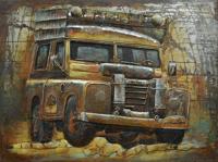 Schilderij - Metaalschilder - Op Safari, 60x80 - thumbnail