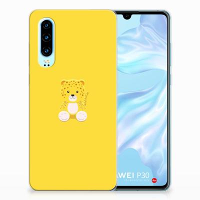 Huawei P30 Telefoonhoesje met Naam Baby Leopard Huawei P30 Telefoonhoesje met Naam Baby Leopard