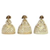 Decoratieve figuren DKD Home Decor Spiegel Beige Gouden Hars Dame Traditioneel (18 x 13 x 23 cm) (3 Stuks) - thumbnail