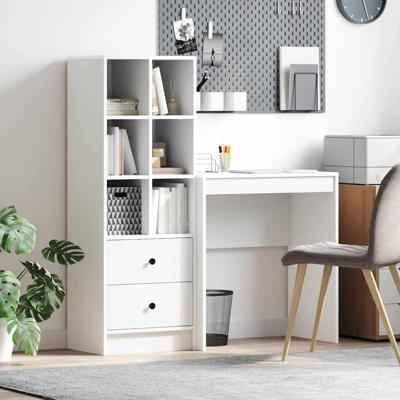 Bureau met lade 2 pcs Wit