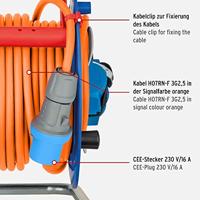Brennenstuhl 1182470100 Cee-kabelhaspel Met 23+2m Rn-kabel In Oranje (camping Kabelhaspel Met Cee-hoekkoppeling Incl. Stekkerdoos + Cee-stekker, Voor Buitengebruik) - thumbnail