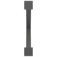 Eettafelpoten 2 st X-vormig 90x(72-73) cm staal antraciet - thumbnail