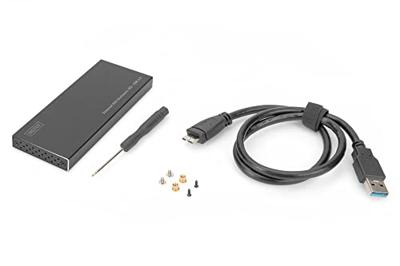 Digitus DA-71111 M.2 SSD-behuizing USB-A 3.0 5 GBit/s M.2 SATA 2230, 2242, 2260, 2280 DA-71111