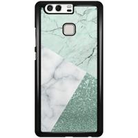 Huawei P9 hoesje - Minty marmer collage - thumbnail