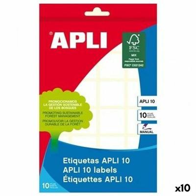 Klevende etiketten Apli Wit 10 Lakens 31 x 100 mm (10 Stuks)