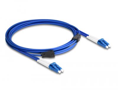 Delock 87921 Glasvezel Optische vezel Aansluitkabel 3 m Blauw [1x LC-stekker - 1x LC-stekker] 9/125 µ Singlemode OS2