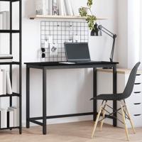 Tafel Zwart Eiken 80 x 50 x 76,5 cm Engineered hout en staal - thumbnail