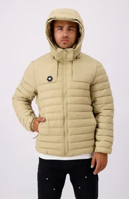 Black Bananas Boris Puffer Jas Heren Beige - Maat XL - Kleur: Beige | Soccerfanshop Black Bananas Boris Puffer Jas Heren Beige - Maat XL - Kleur: Beige | Soccerfanshop