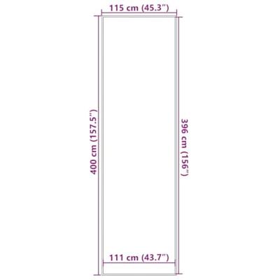 Deurmat 115x400 cm grijs Deurmat 115x400 cm grijs