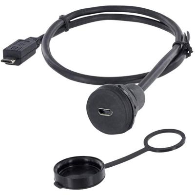 encitech 1310-1023-01 1310-1023-01 Micro-USB 2.0 type B Chassisbus, inbouw M22 1 stuk(s)