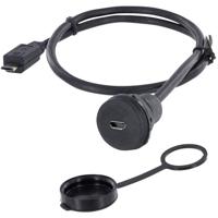encitech 1310-1023-01 1310-1023-01 Micro-USB 2.0 type B Chassisbus, inbouw M22 1 stuk(s) - thumbnail