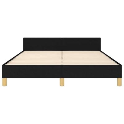 Bedframe zonder matras stof zwart 140x200 cm Bedframe zonder matras stof zwart 140x200 cm