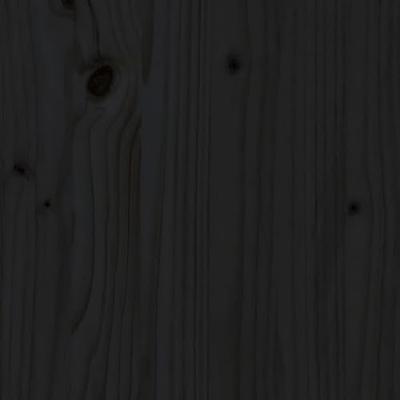 VidaXL Plantenstandaard 104,5x25x109,5 cm massief grenenhout zwart