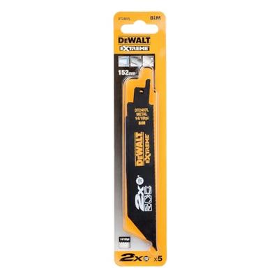 DeWalt Accessoires Reciprozaagblad 2X BiM 152x4,2mm dikke metalen profielen - DT2407L-QZ
