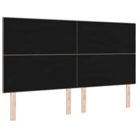 LED Hoofdbord met LED-striplichten Taupe 180 cm Polyester - thumbnail