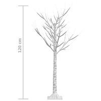 VidaXL Kerstboom wilg met 120 warmwitte led&apos;s binnen en buiten 1,2 m - thumbnail