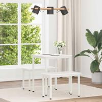 Eettafel Wit 60 x 60 x 75 cm Massief grenenhout - thumbnail