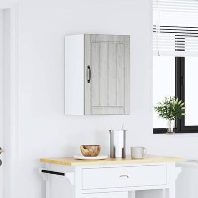 Keukenwandkast Lucca bewerkt hout grijs sonoma eikenkleur Keukenwandkast Lucca bewerkt hout grijs sonoma eikenkleur