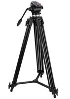 Caruba Videostar 177 Pro Videostatief + vloeistof gedempte kop - thumbnail