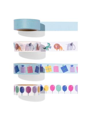 HEMA Washitape feestbeesten - 4 stuks