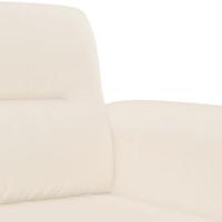 Driezitsbank 180 cm microvezelstof beige - thumbnail