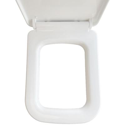 Wiesbaden Carré Toiletzitting - Softclose en Quick Release - Glans Wit