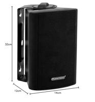 Omnitronic WPS-4S PA-wandluidspreker Zwart 1 stuk(s) - thumbnail