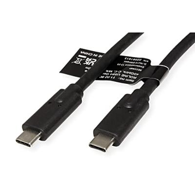 ROLINE USB4 Gen3x2 Kabel, C-C, M/M, 40Gbit/s, 100W , zwart, 1 m