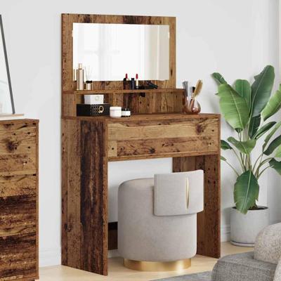 Slaapkamer Kaptafels Oud Hout 80 x 39,6 x 135 cm Bewerkt hout