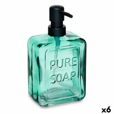 Zeepdispenser Berilo Pure Soap Groen Kristal 570 ml 10 x 18 x 6 cm (6 Stuks) Zeepdispenser Berilo Pure Soap Groen Kristal 570 ml 10 x 18 x 6 cm (6 Stuks)