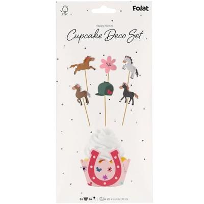 Cupcake Decoratie Set Happy Horses (6st)