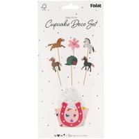 Cupcake Decoratie Set Happy Horses (6st) - thumbnail