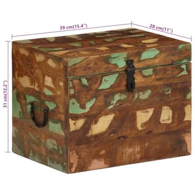 Opbergkist massief gerecycled hout