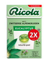 Ricola Keelpastilles Eucalyptus Suikervrij - thumbnail
