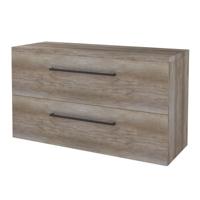 Badmeubelset BWS Salt 120x46cm Met Grepen 2 Lades Met Afdekplaat Scotch Oak - thumbnail