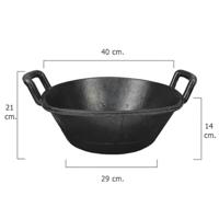 Rubber voerbak zwart 20l - thumbnail