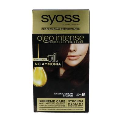 Syoss Color Oleo Intense 4-15 kastanjebruin haarverf 1 Set Syoss Color Oleo Intense 4-15 kastanjebruin haarverf 1 Set