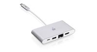 IOGEAR USB-C 4-in-1 4K meerpoorts adapter, GUH3C3PD - thumbnail