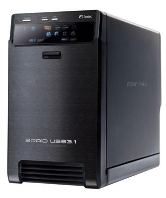 Fantec QB-X2U31R schwarz 2 x 3.5 SATA Raid HDD USB 3.1