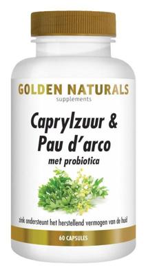 Golden Naturals Caprylzuur & Pau D&apos;Arco Formule Capsules
