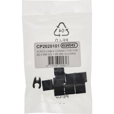 Elvedes kabelclips duo zwart 5+2,5mm(di2) (x10) cp2020101