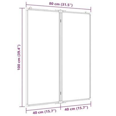 VidaXL Whiteboard magnetisch inklapbaar 80x100x1,7 cm aluminium