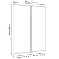 VidaXL Whiteboard magnetisch inklapbaar 80x100x1,7 cm aluminium - thumbnail