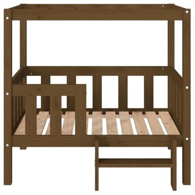 VidaXL Hondenmand 95,5x73,5x90 cm massief grenenhout honingbruin