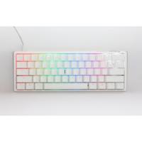 Ducky one 3 classic pure white mini rgb mechanisch toetsenbord (wit, us lay-out (qwerty), cherry mx red, 60%, rgb led, double-shot pbt, hot-swappable, quack mechanics) - thumbnail