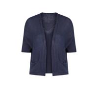 Paprika gebreid vest donkerblauw - thumbnail