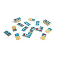 Bigjigs houten londen dominospel, 28dlg. - thumbnail