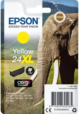 Epson C13T24344022 8.7ml 740pagina's Geel inktcartridge
